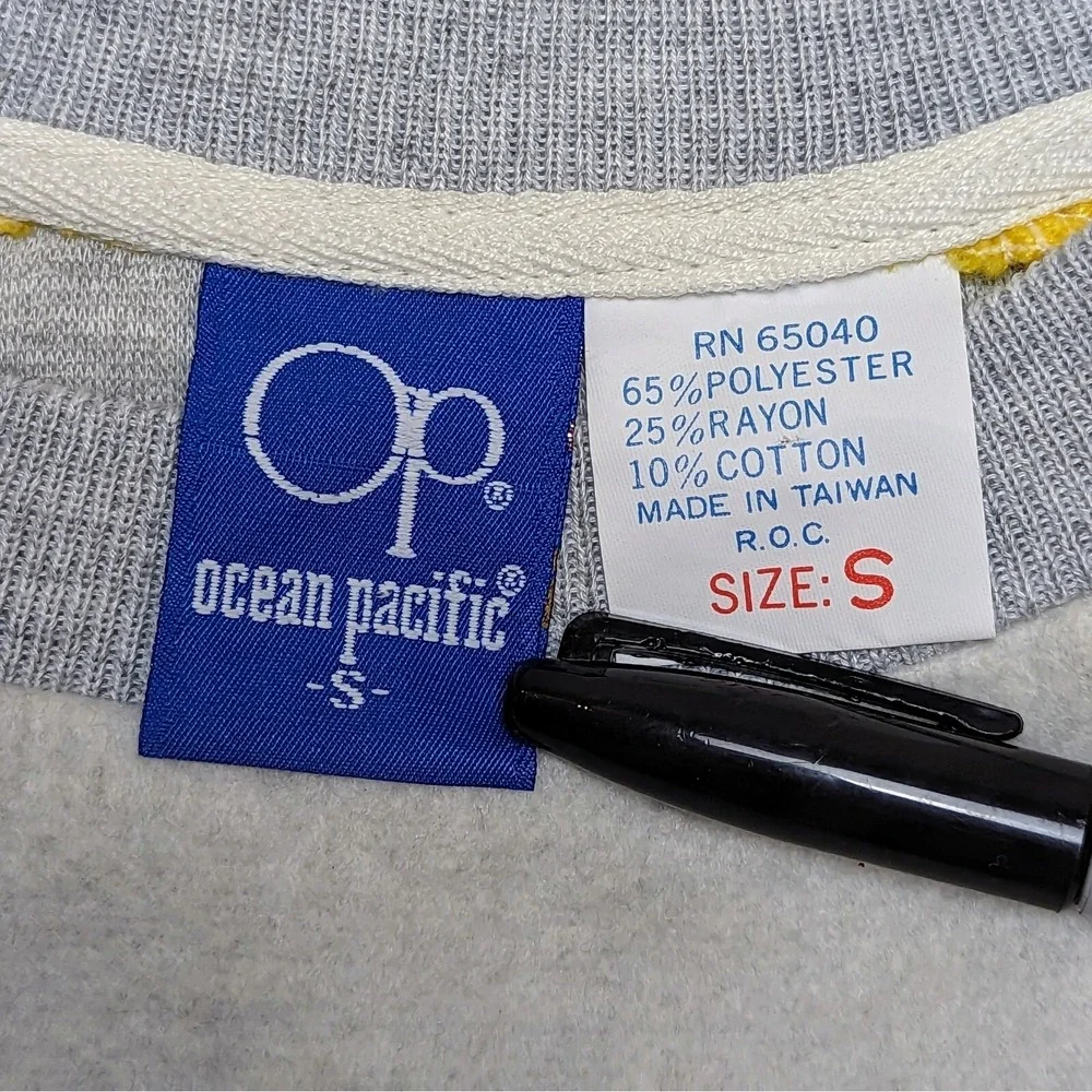 Ocean Pacific Vintage 80s Winter Surf Crewneck Sweatshirt OP DS Soft Small
